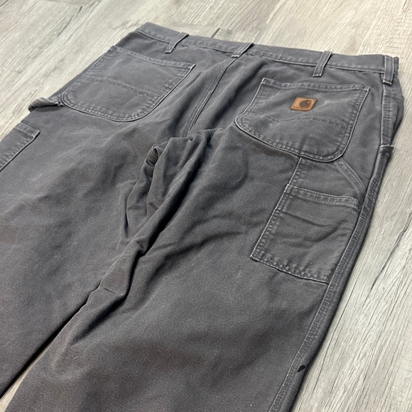 Men's Flannel Lined Gray Duck Canvas pants | 36 x 32 - Picture 10 of 10